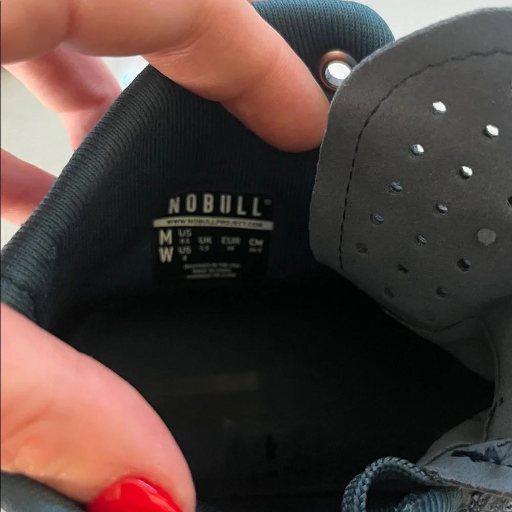 NOBULL Navy High-Top Training Sneakers with Gum Outsole